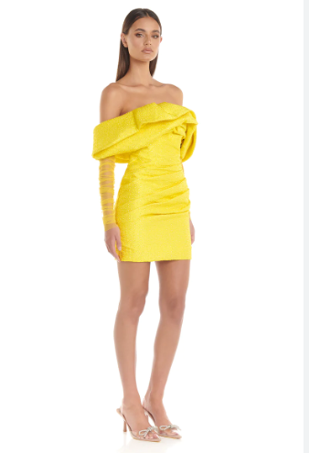 ELIYA The Label Oscar Mini Dress Yellow Size 10